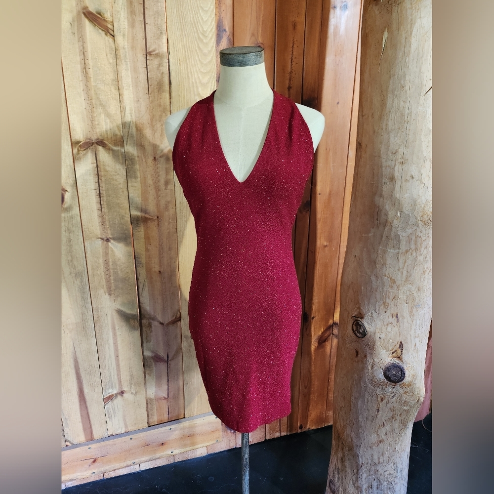 Vintage XS Jessica McClintock red mini dress